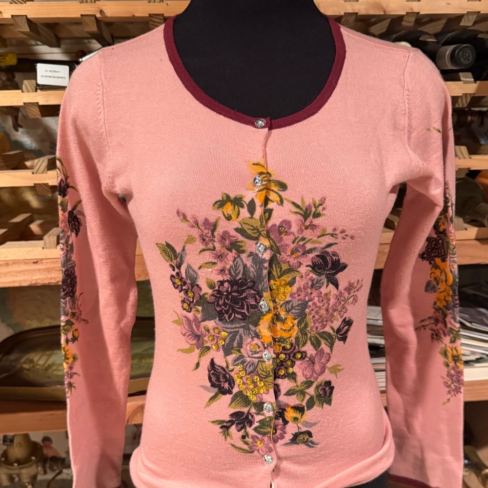 Floral Pink Cardigan